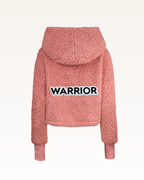 The Warrior Effect™ by Jill Martin Chenille Logo Cropped Sherpa Lounger Jacket