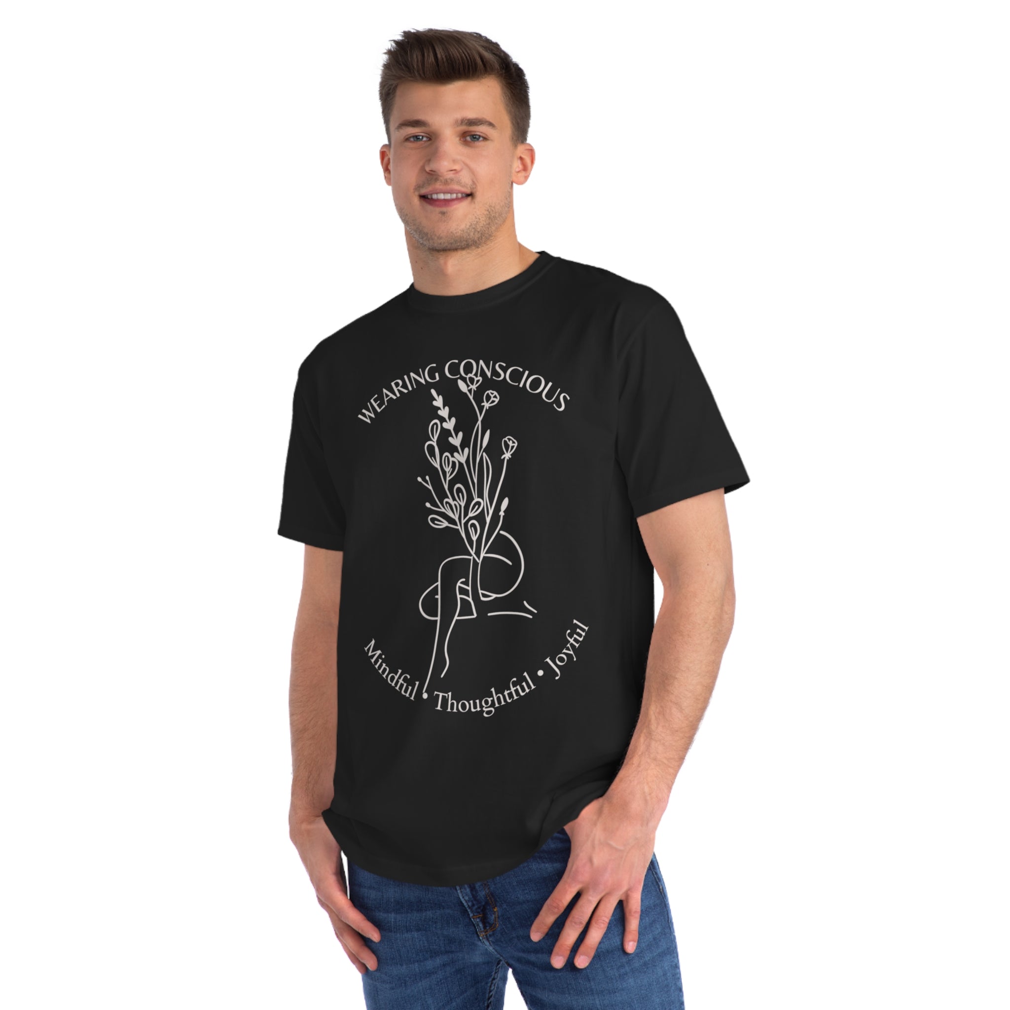 Mindful Thoughtful Joyful Organic Unisex T-Shirt