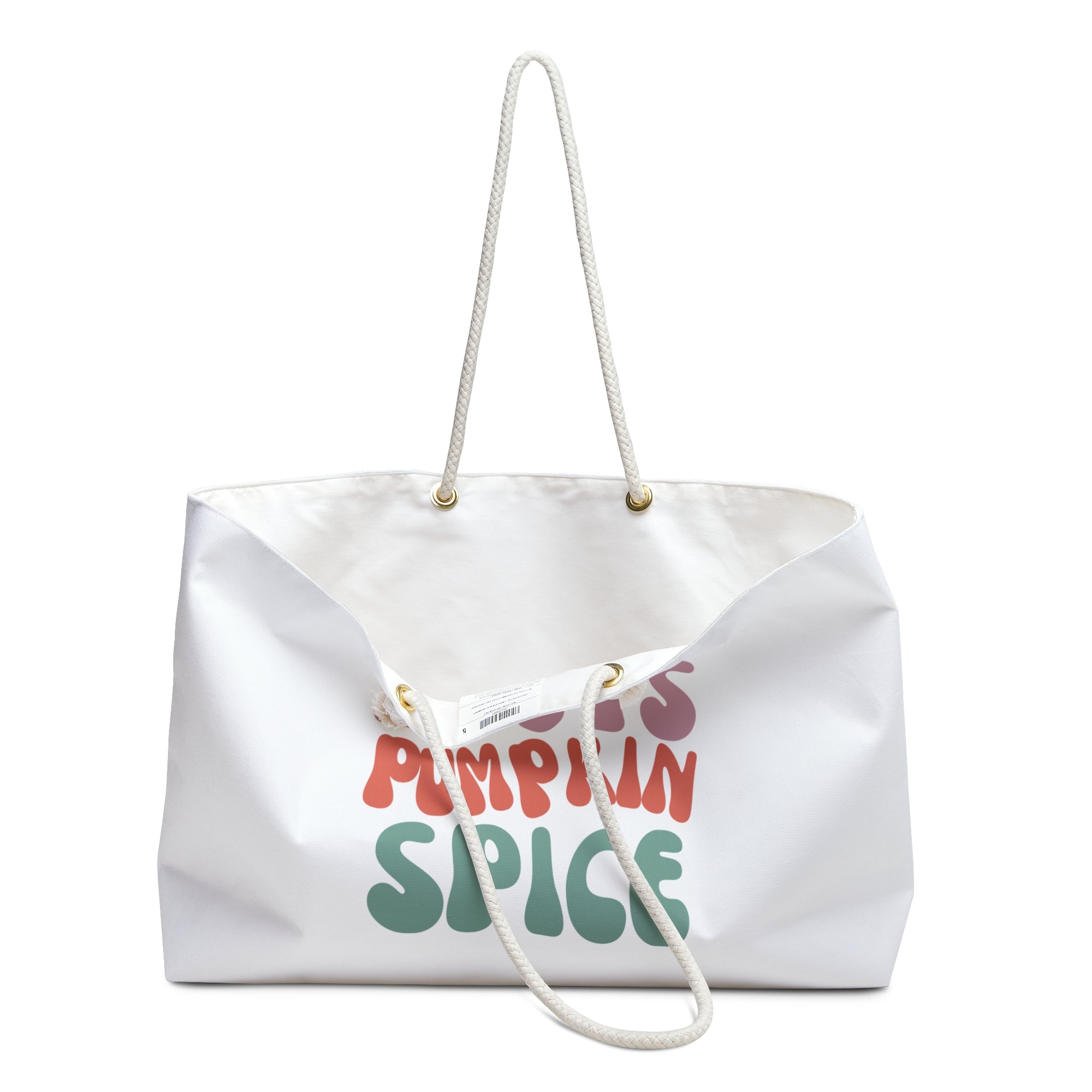 FREE with $150+ Purchase – Sweaters Boots Pumpkin Spice Fall Tote Bag with Wearing Conscious Logo
