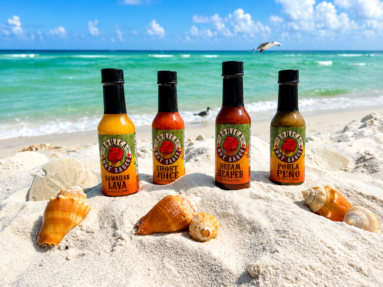 The Bohica Hot Sauce FULL SET 4-Pack