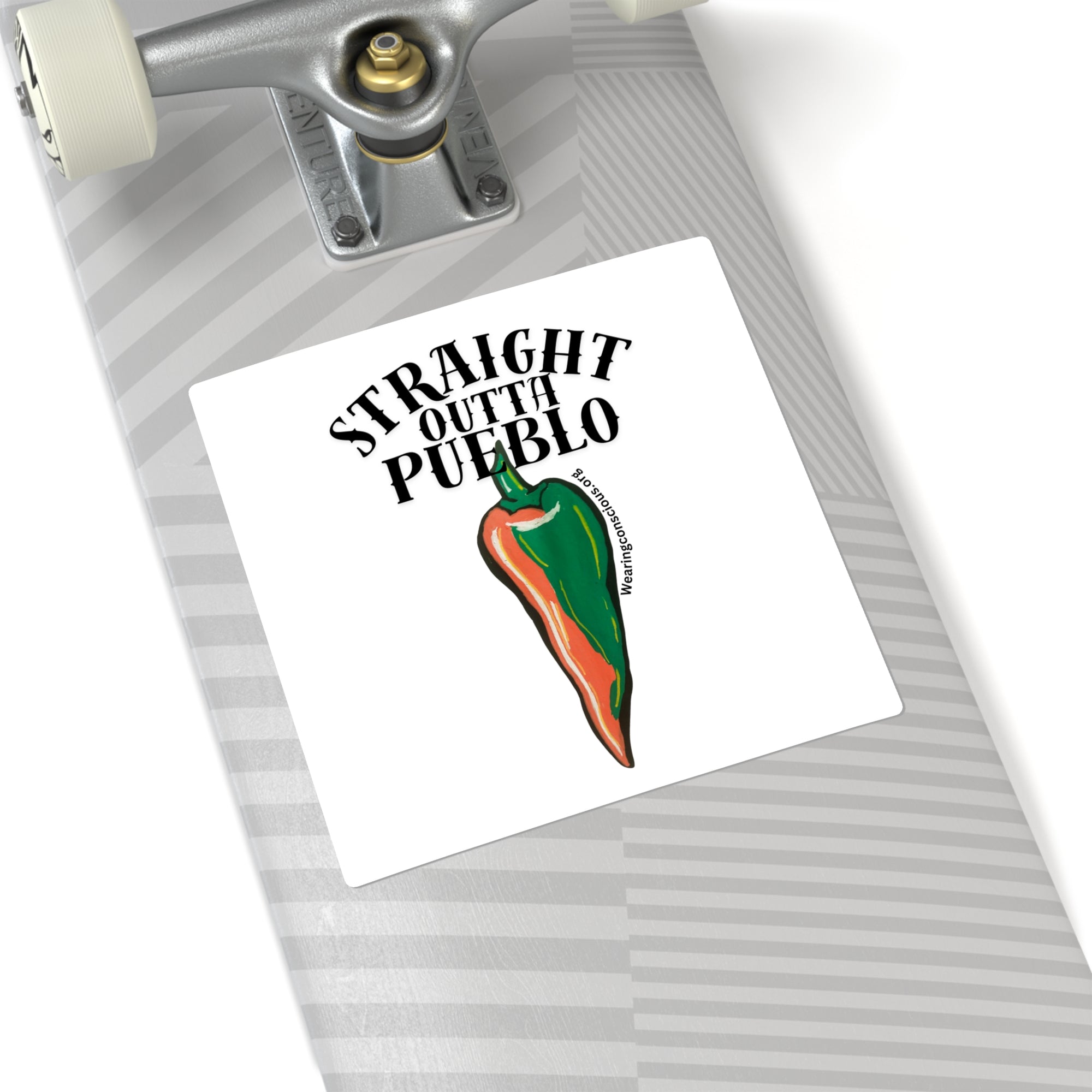 Straight Outta Pueblo Square Stickers