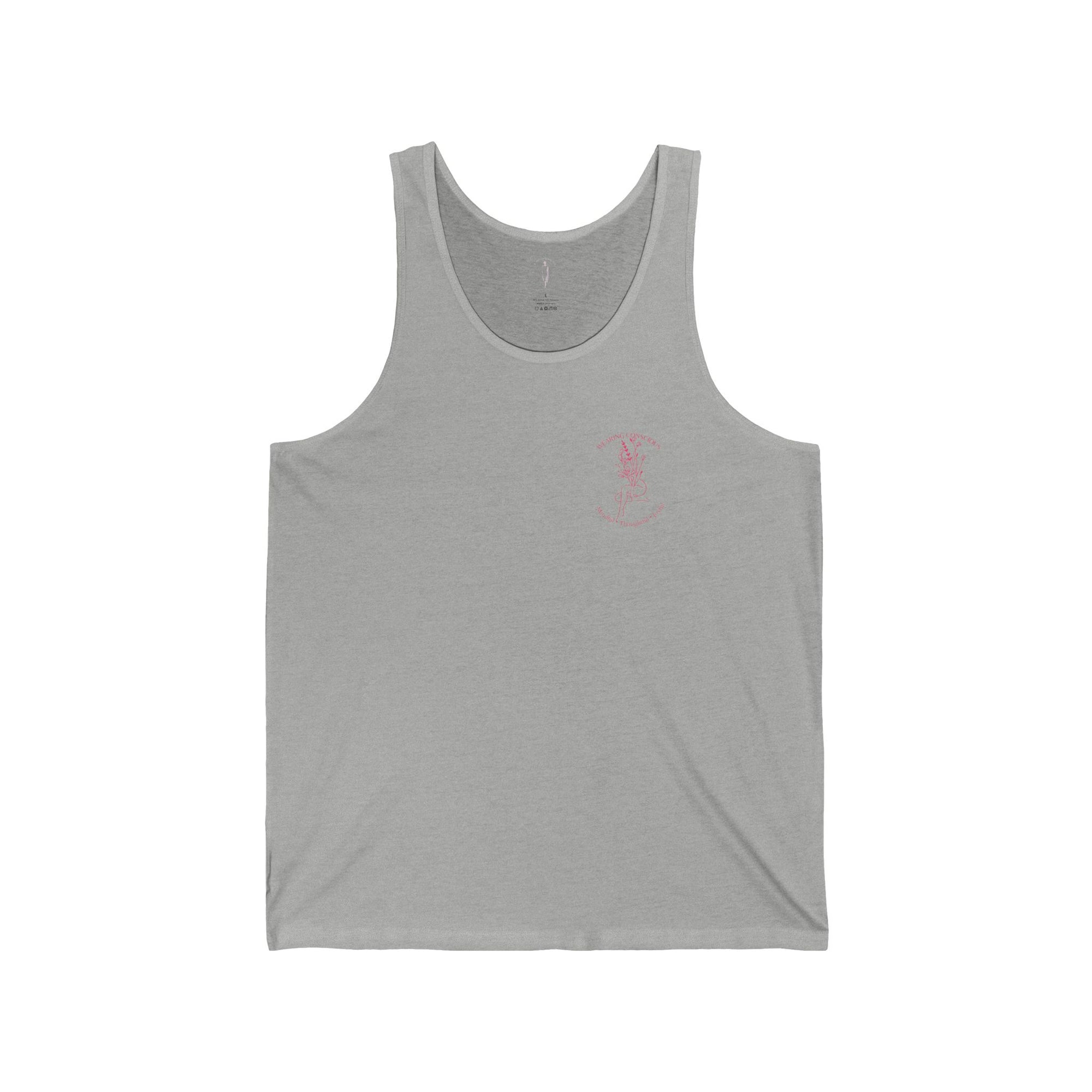 Two-Sided Mindful Thoughtful Joyful Athletic Tank - Unisex Fit