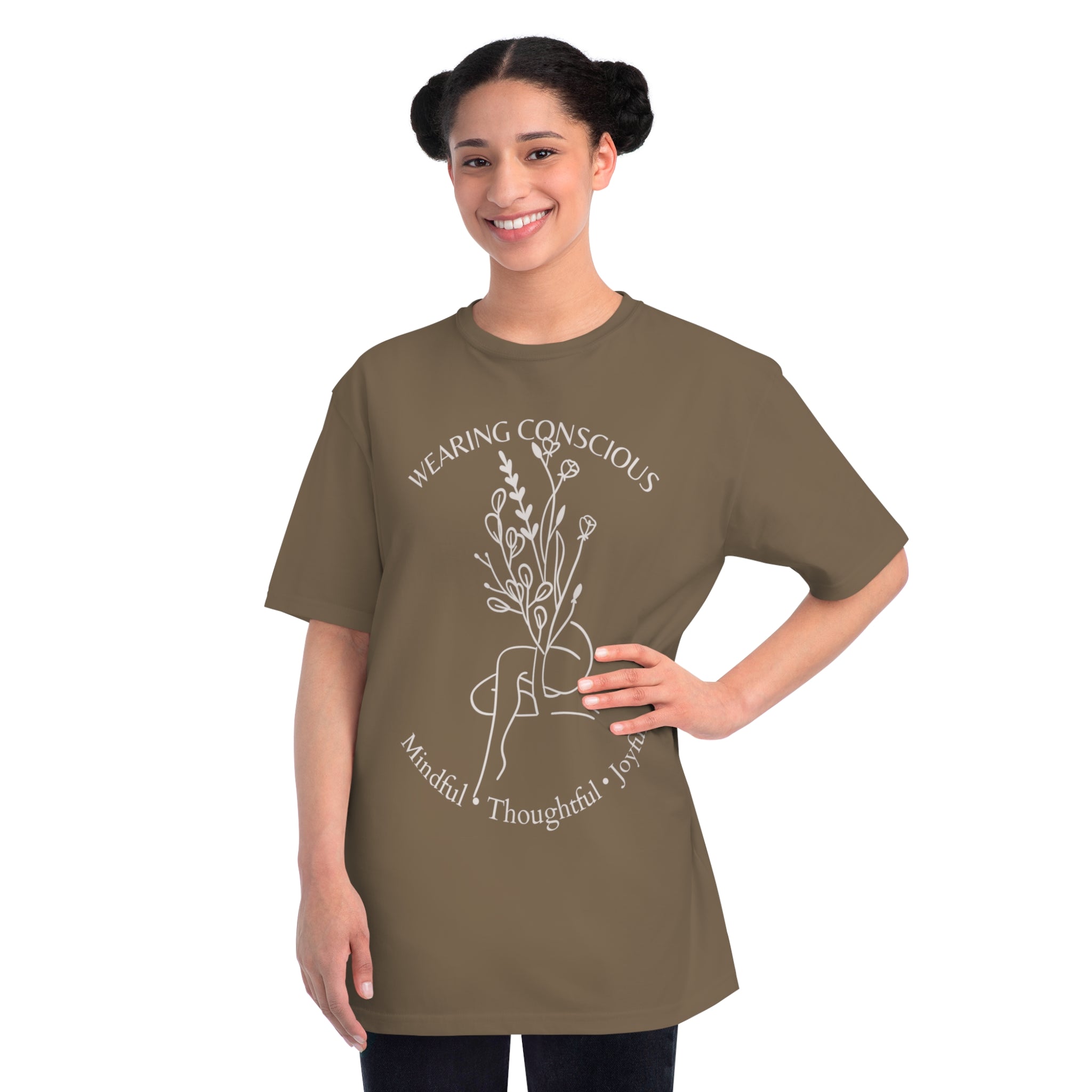 Mindful Thoughtful Joyful Organic Unisex T-Shirt