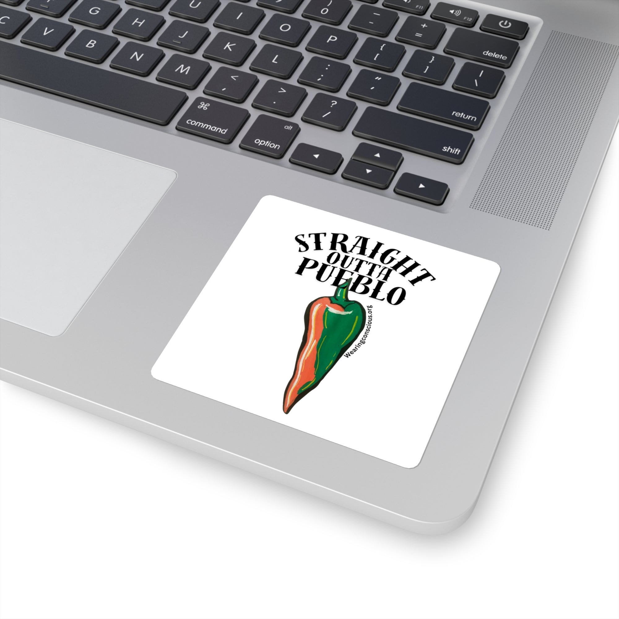 Straight Outta Pueblo Square Stickers