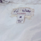 Faux Fur Holiday + Festival Vest – White – Size L