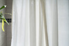 Cotton Shower Curtain – White or Natural, Bath, Tub + Stall Sizes
