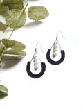 Teardrop Pearl Lined Earrings-4
