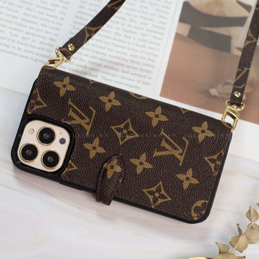 Authentic Louis Vuitton Canvas iPhone Wallet Case Upcycled – Handmade-to-Order