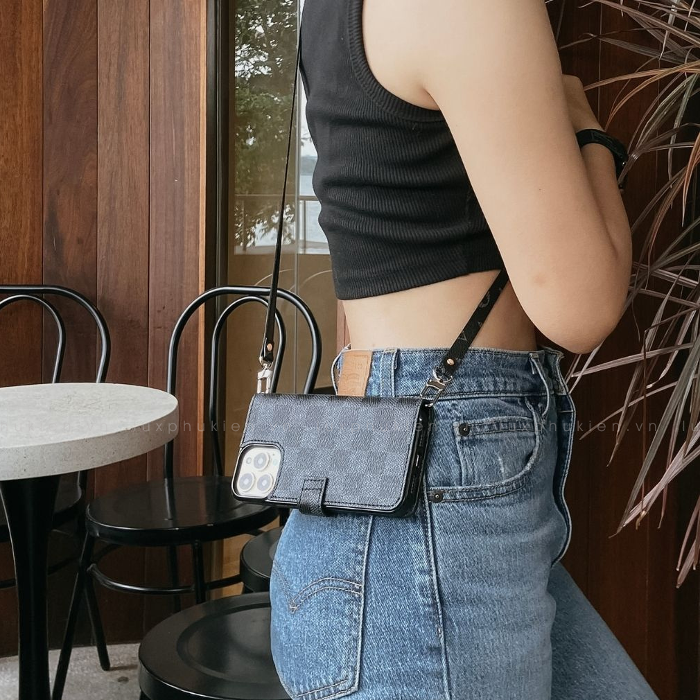 Authentic Louis Vuitton Canvas iPhone Wallet Case Upcycled – Handmade-to-Order