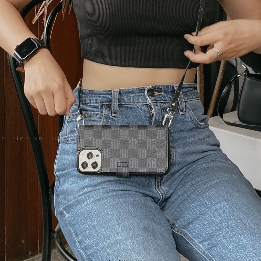 Authentic Louis Vuitton Canvas iPhone Wallet Case Upcycled – Handmade-to-Order