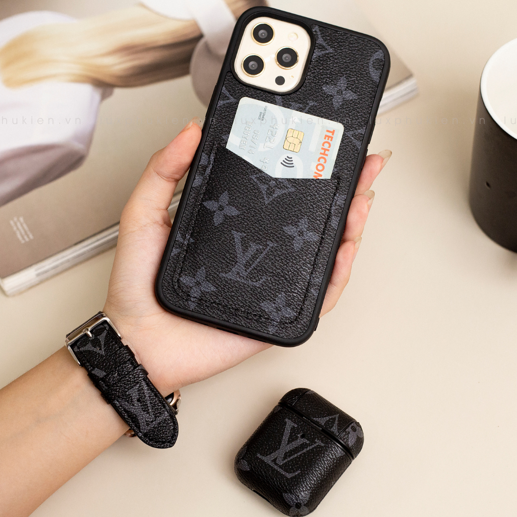 Authentic Upcycled Louis Vuitton Canvas iPhone Wallet Case