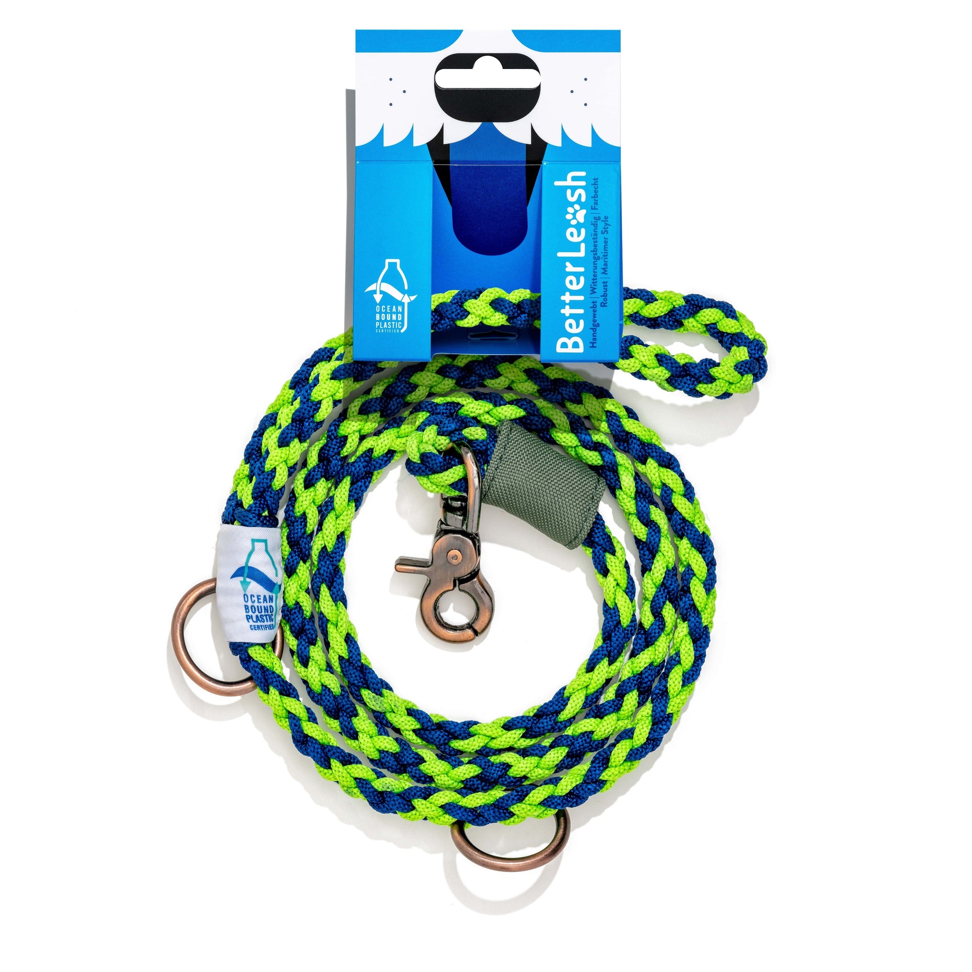 BetterLeash - 100% Fair Trade Recycled Ocean Bound Plastic Dog Leash