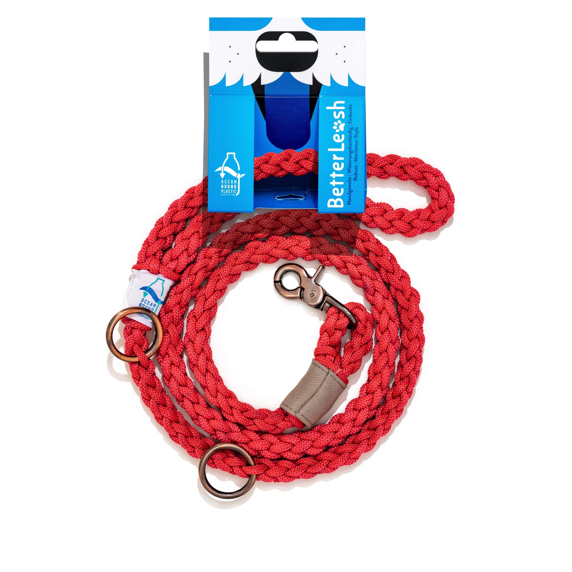BetterLeash - 100% Fair Trade Recycled Ocean Bound Plastic Dog Leash