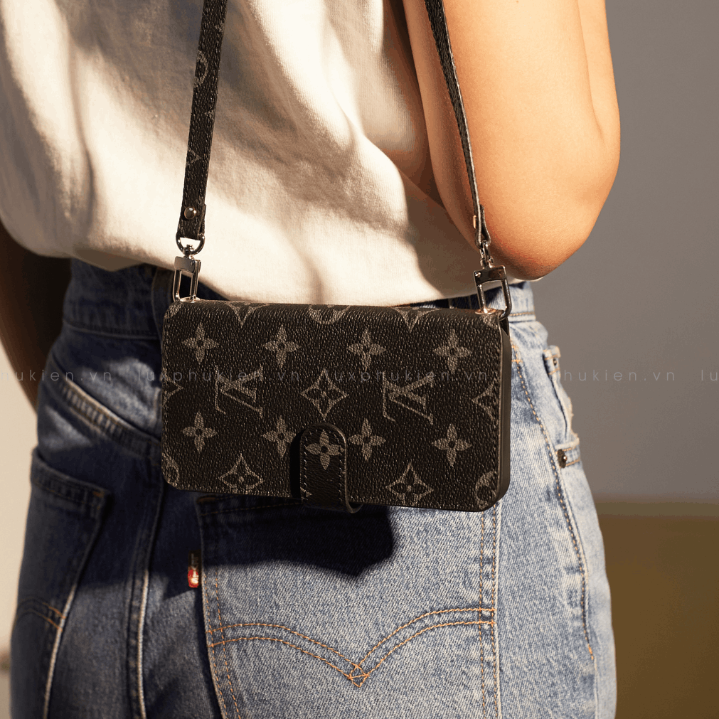 Authentic Louis Vuitton Canvas iPhone Wallet Case Upcycled – Handmade-to-Order