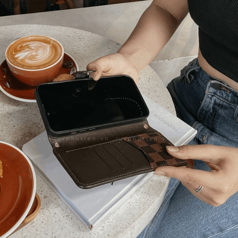 Authentic Louis Vuitton Upcycled Canvas iPhone Wallet Case – Custom Made to Order