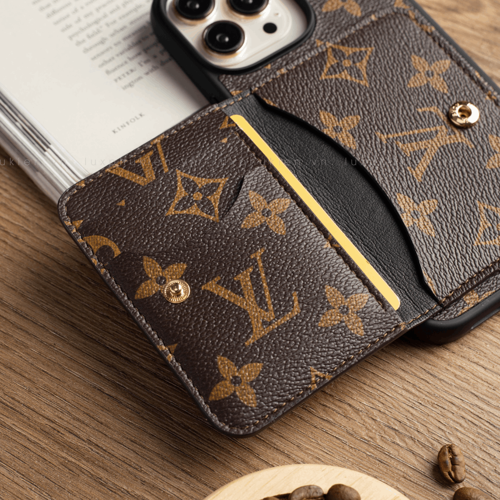 Authentic Upcycled Louis Vuitton Canvas Mini-Wallet iPhone Case – Made-to-Order