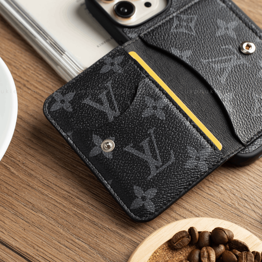 Authentic Upcycled Louis Vuitton Canvas Mini-Wallet iPhone Case – Made-to-Order