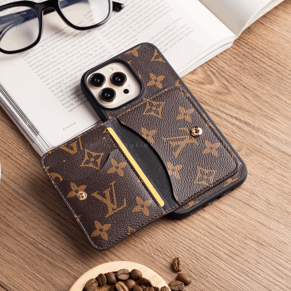 Authentic Upcycled Louis Vuitton Canvas Mini-Wallet iPhone Case – Made-to-Order