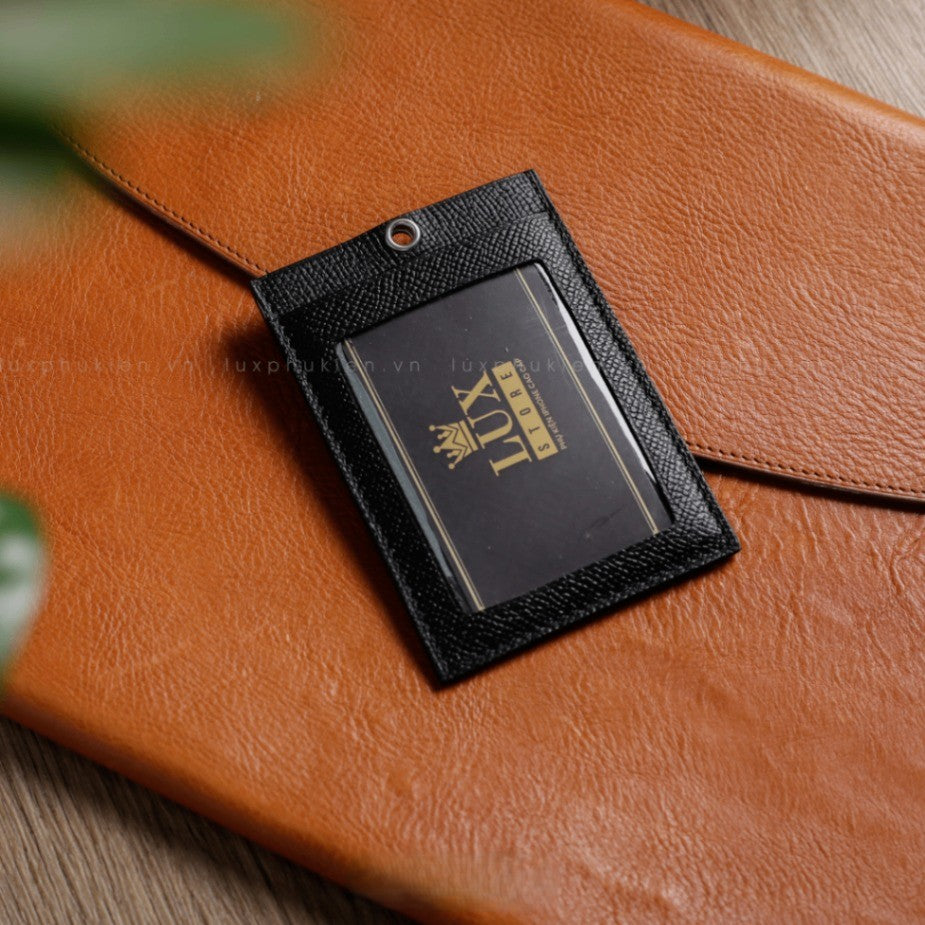 Authentic Louis Vuitton Upcycled Leather Lanyard ID & Card Holder – Limited Edition