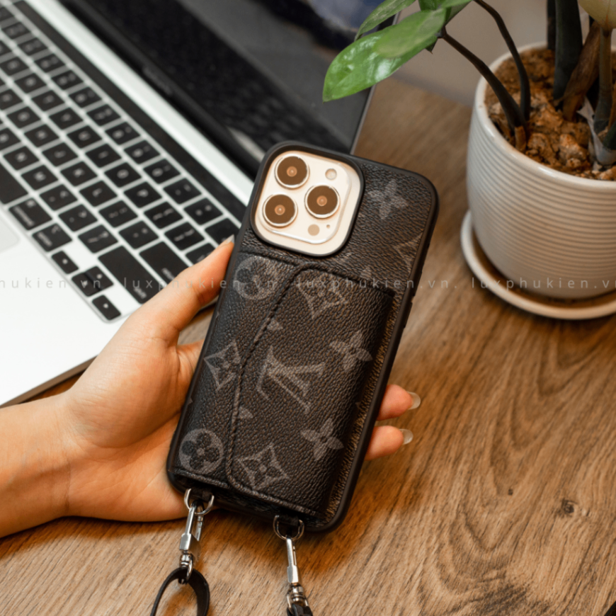 Authentic Louis Vuitton Upcycled Canvas iPhone Wallet Case