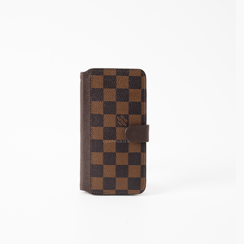 Authentic Louis Vuitton Upcycled Canvas & Epsom iPhone Wallet Case – Made-to-Order