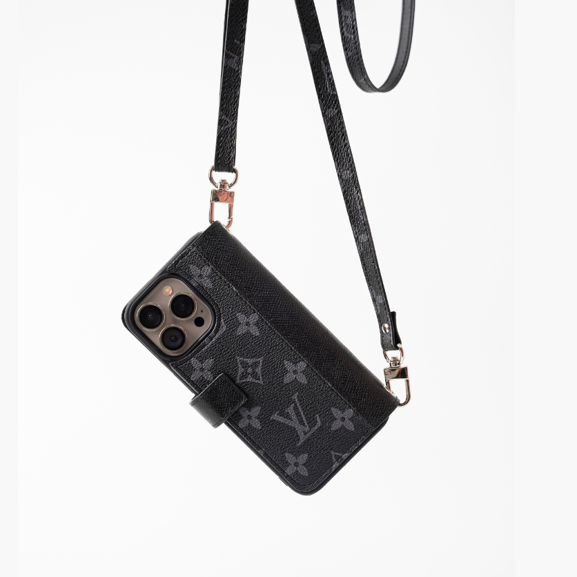 Authentic Louis Vuitton Upcycled Canvas & Epsom iPhone Wallet Case – Made-to-Order