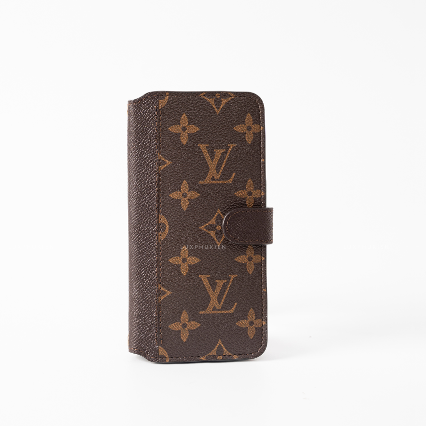 Authentic Louis Vuitton Upcycled Canvas & Epsom iPhone Wallet Case – Made-to-Order