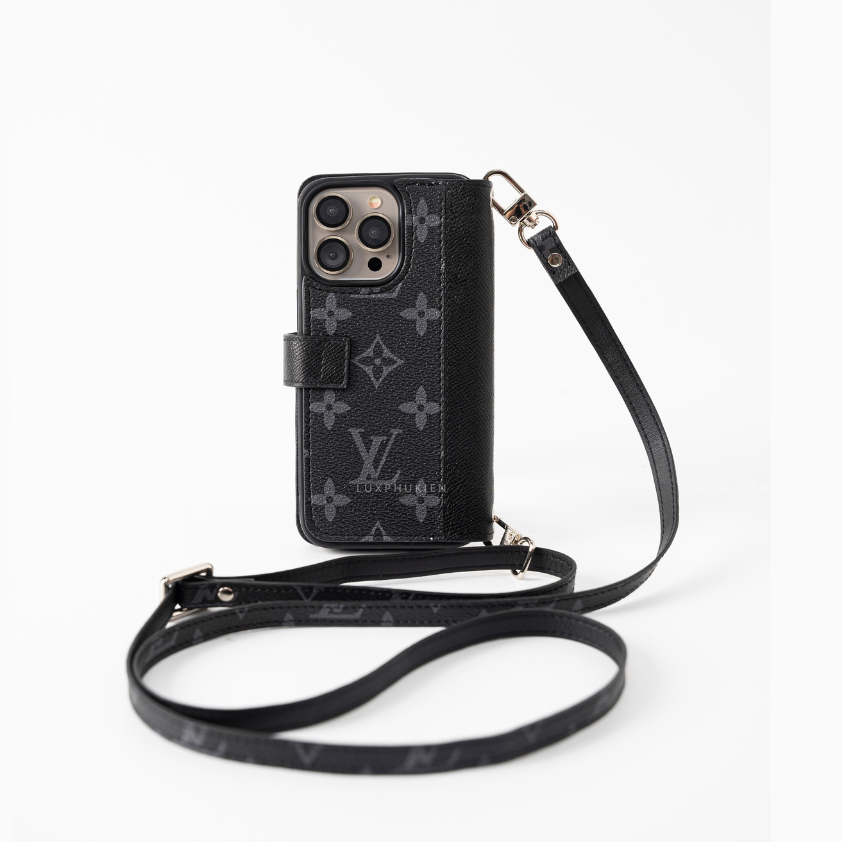 Authentic Louis Vuitton Upcycled Canvas & Epsom iPhone Wallet Case – Made-to-Order