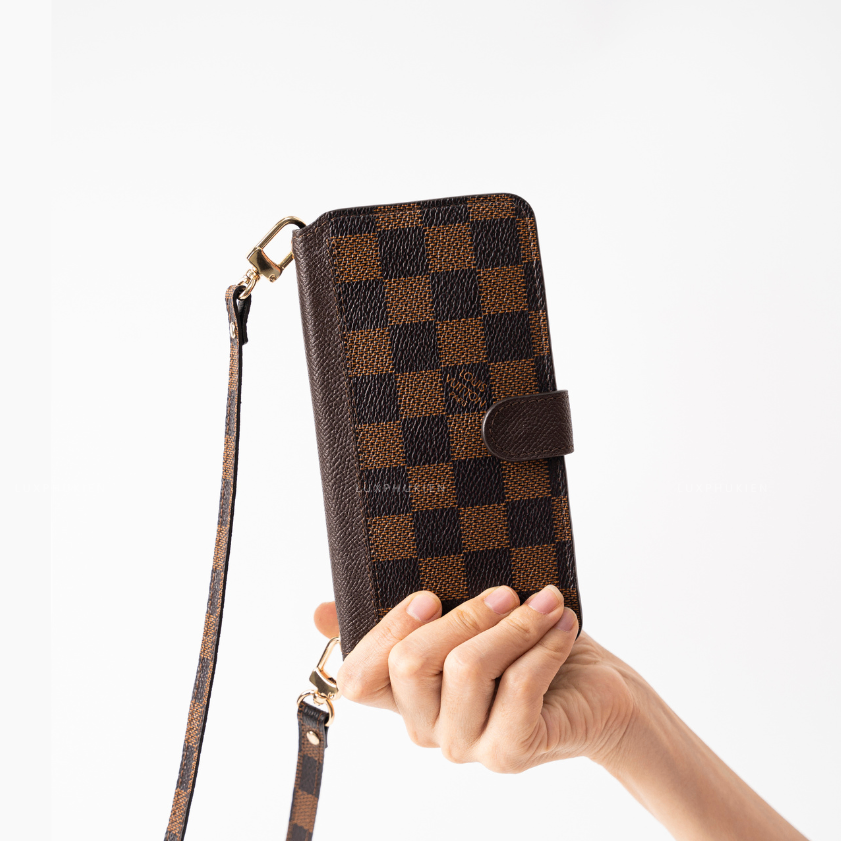 Authentic Louis Vuitton Upcycled Canvas & Epsom iPhone Wallet Case – Made-to-Order