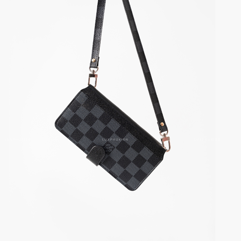 Authentic Louis Vuitton Upcycled Canvas & Epsom iPhone Wallet Case – Made-to-Order