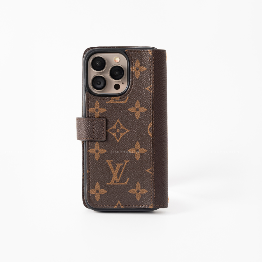 Authentic Louis Vuitton Upcycled Canvas & Epsom iPhone Wallet Case – Made-to-Order