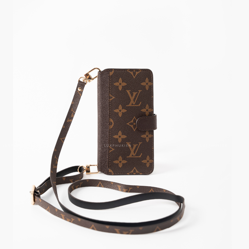 Authentic Louis Vuitton Upcycled Canvas & Epsom iPhone Wallet Case – Made-to-Order