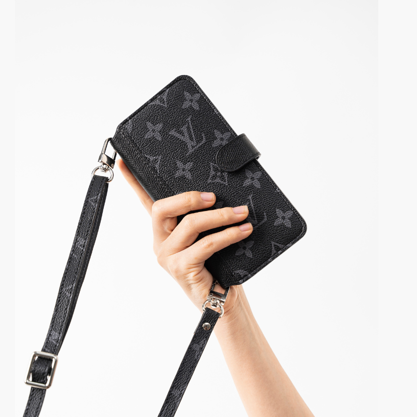 Authentic Louis Vuitton Upcycled Canvas & Epsom iPhone Wallet Case – Made-to-Order