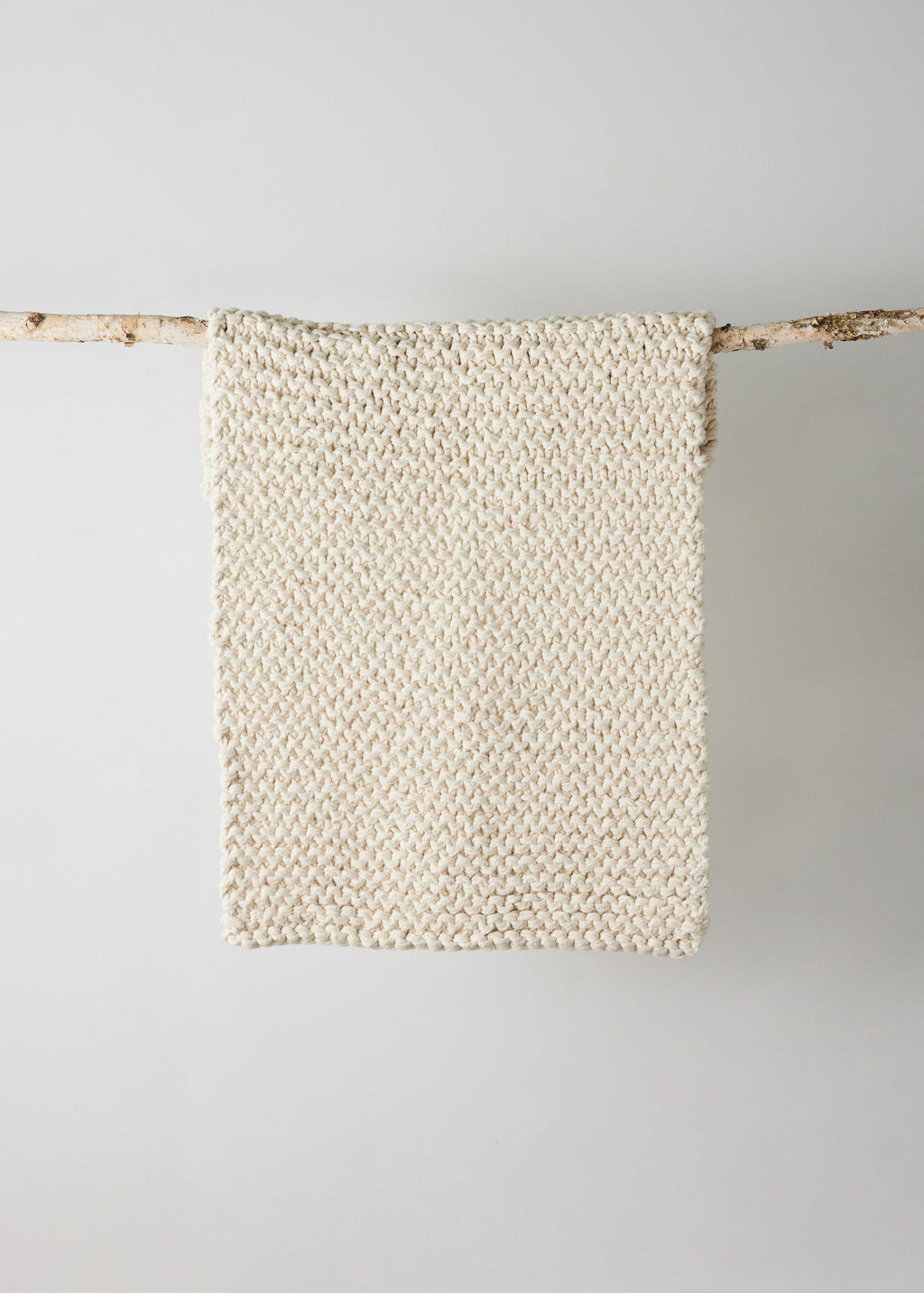 Chunky Ecru Hand-Loomed Mat