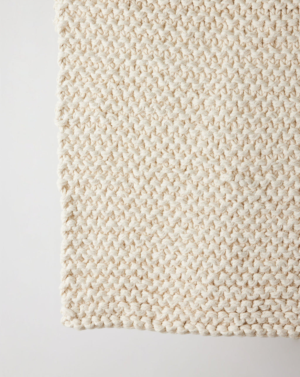 Chunky Ecru Hand-Loomed Mat
