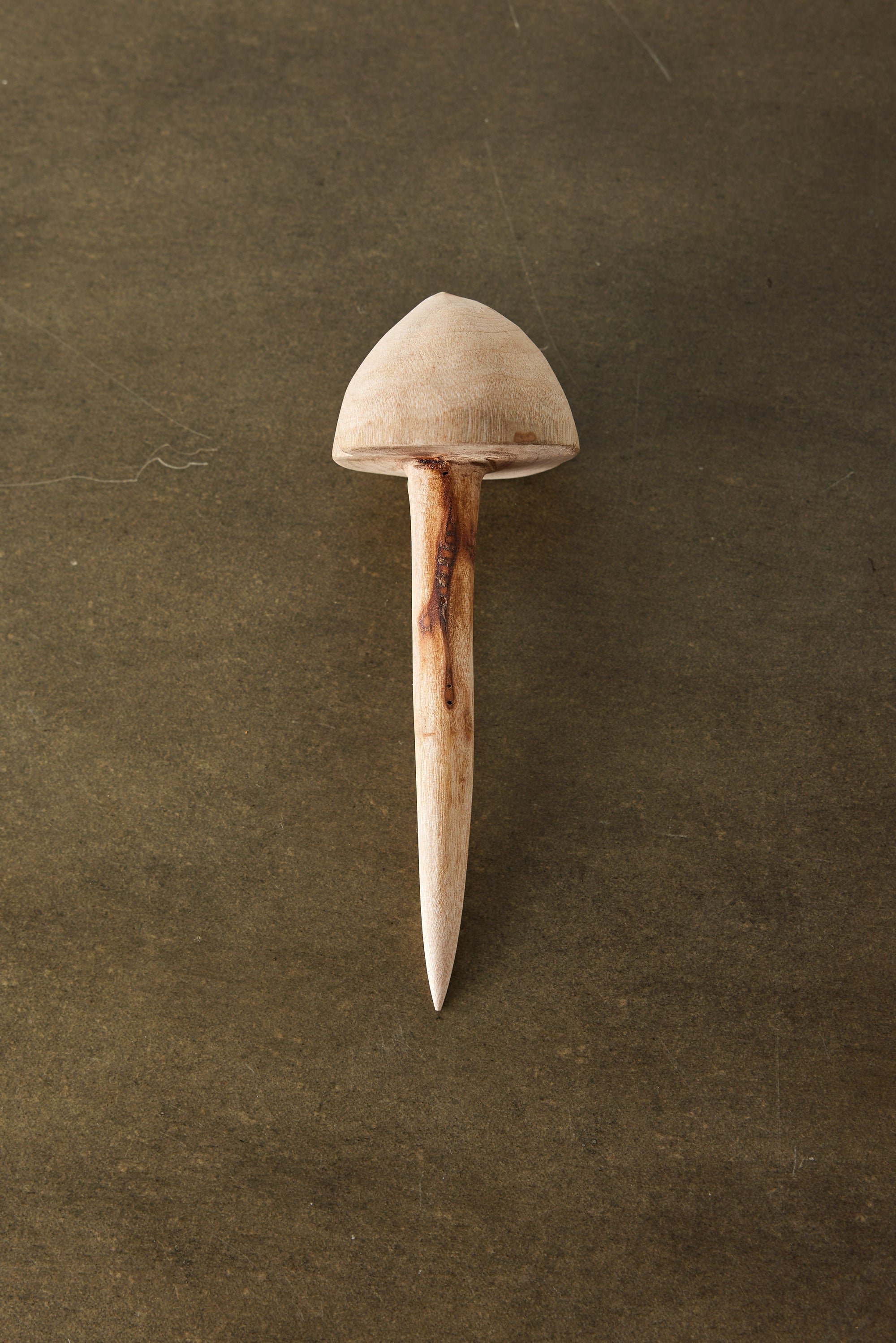 Wooden Mushroom Garden Stick – Hand Carved