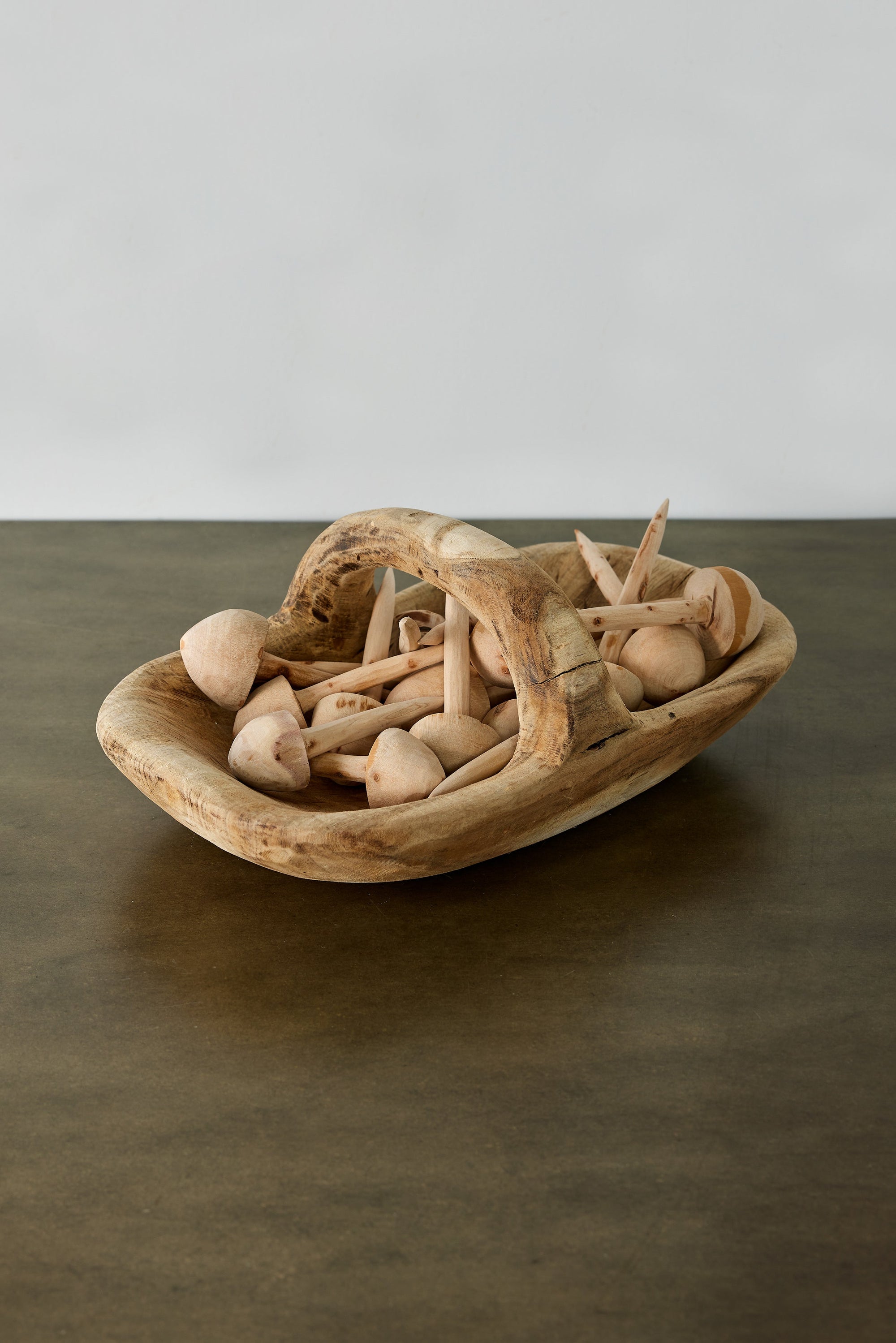 Wooden Mushroom Garden Stick – Hand Carved