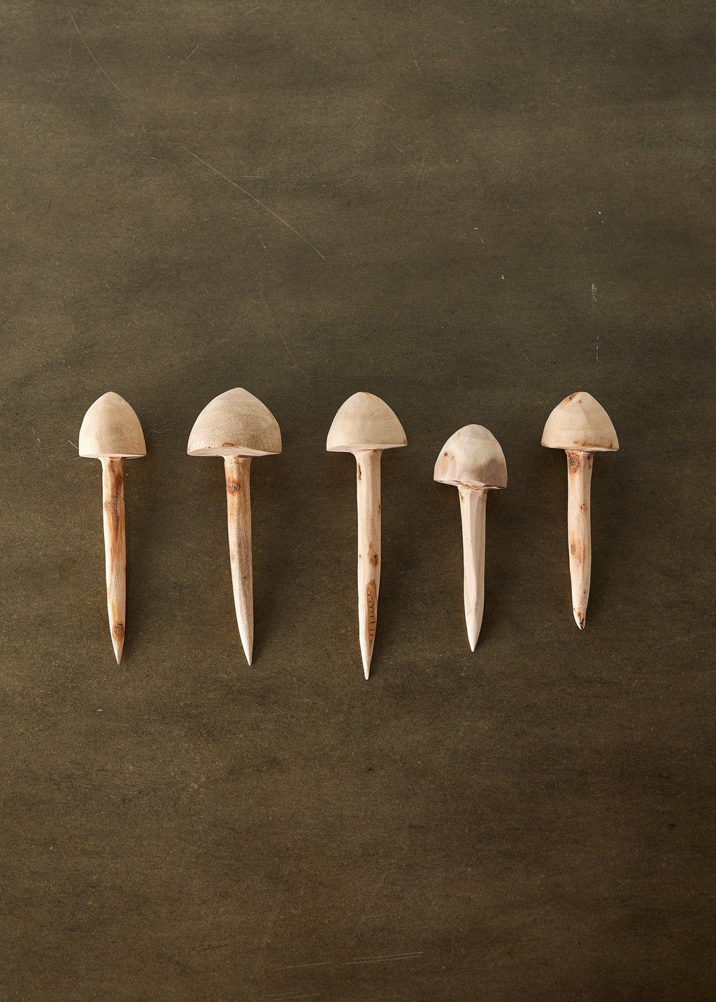 Wooden Mushroom Garden Stick – Hand Carved