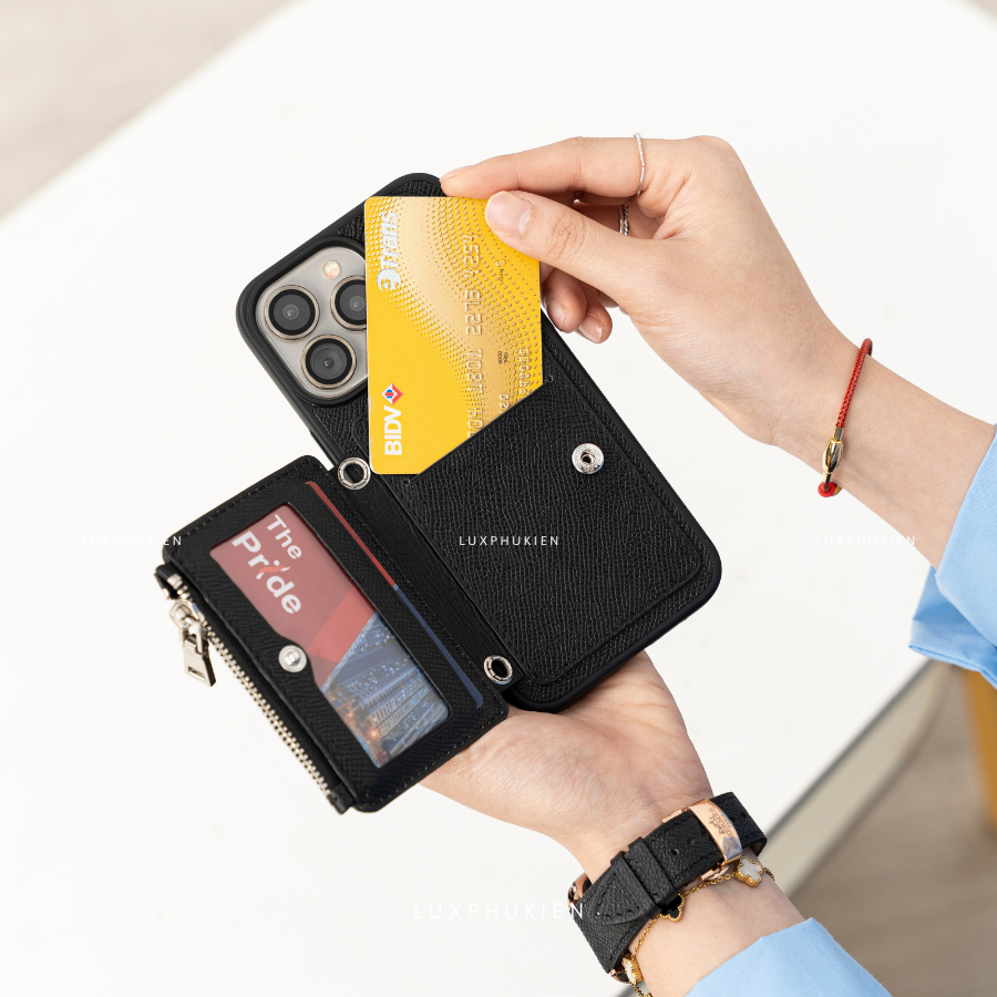 Louis Vuitton Epsom Leather iPhone Card Wallet Case