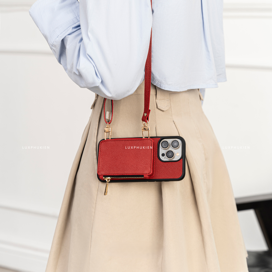 Louis Vuitton Epsom Leather iPhone Card Wallet Case