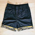 Cotton Pull-on Shorts with African Print Detail for Toddlers and Teens-0