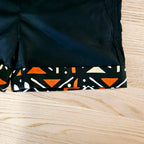 Cotton Pull-on Shorts with African Print Detail for Toddlers and Teens-4