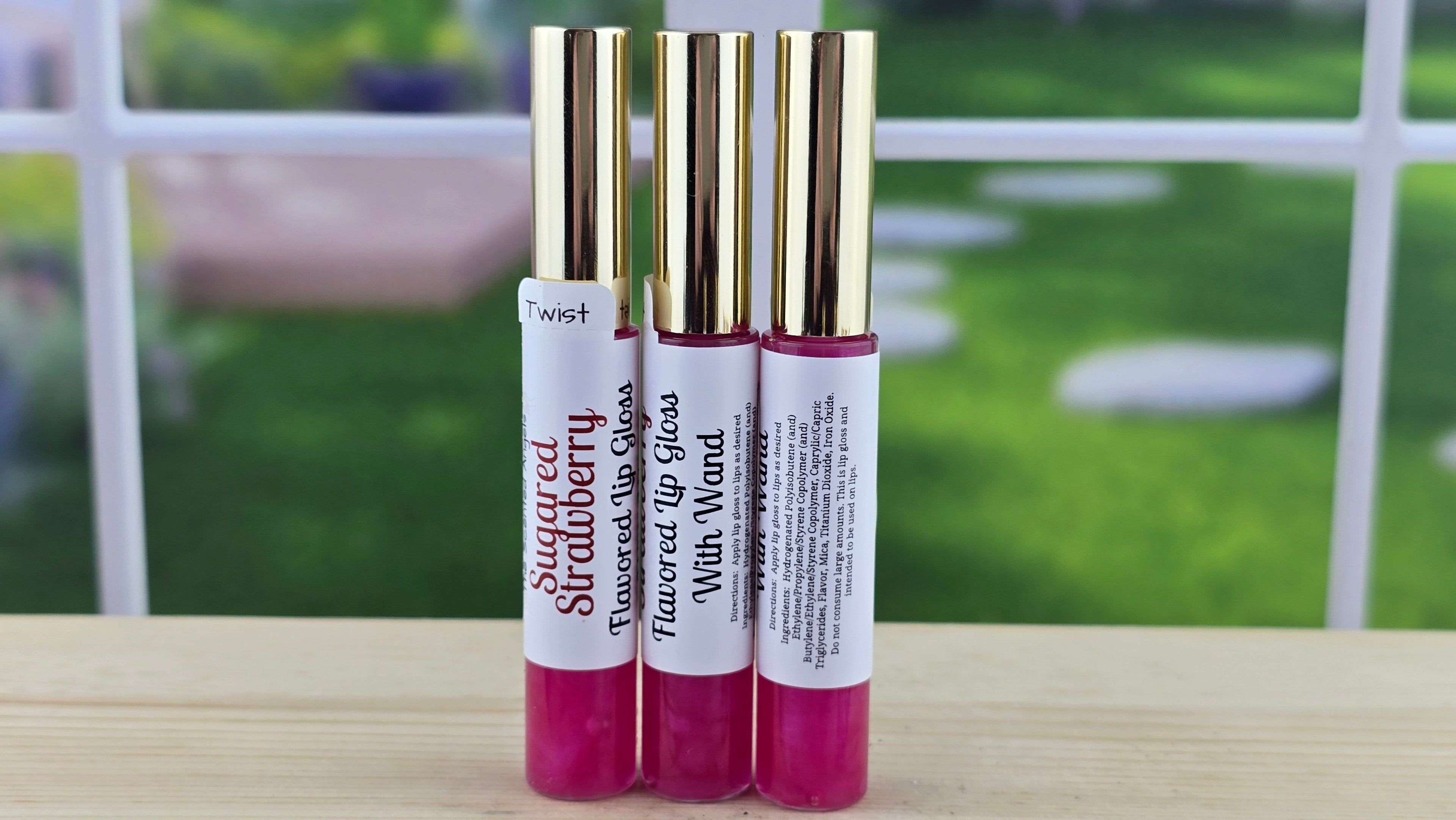 Moisturizing Sugared Strawberry Flavored Lip Gloss
