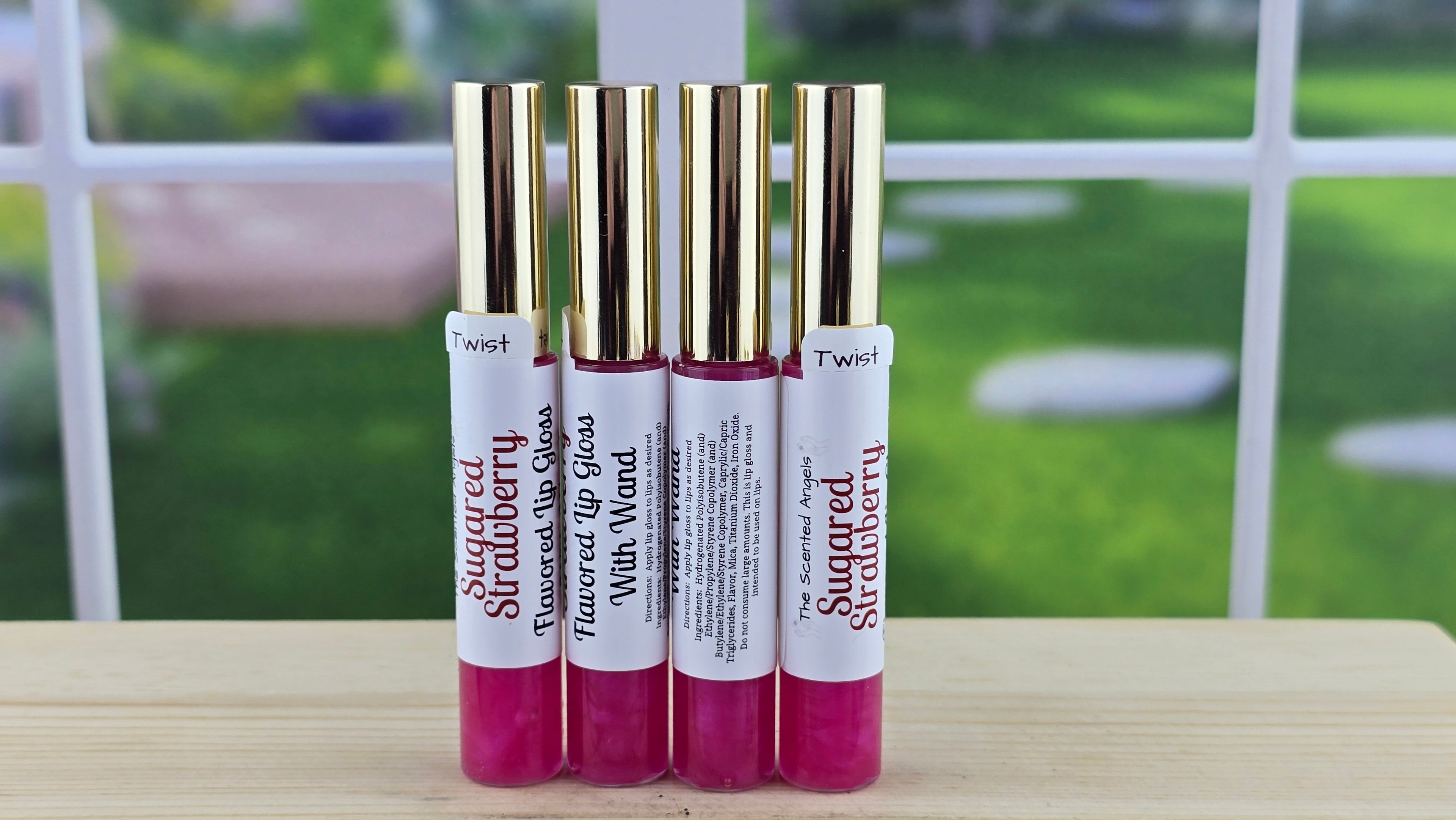 Moisturizing Sugared Strawberry Flavored Lip Gloss