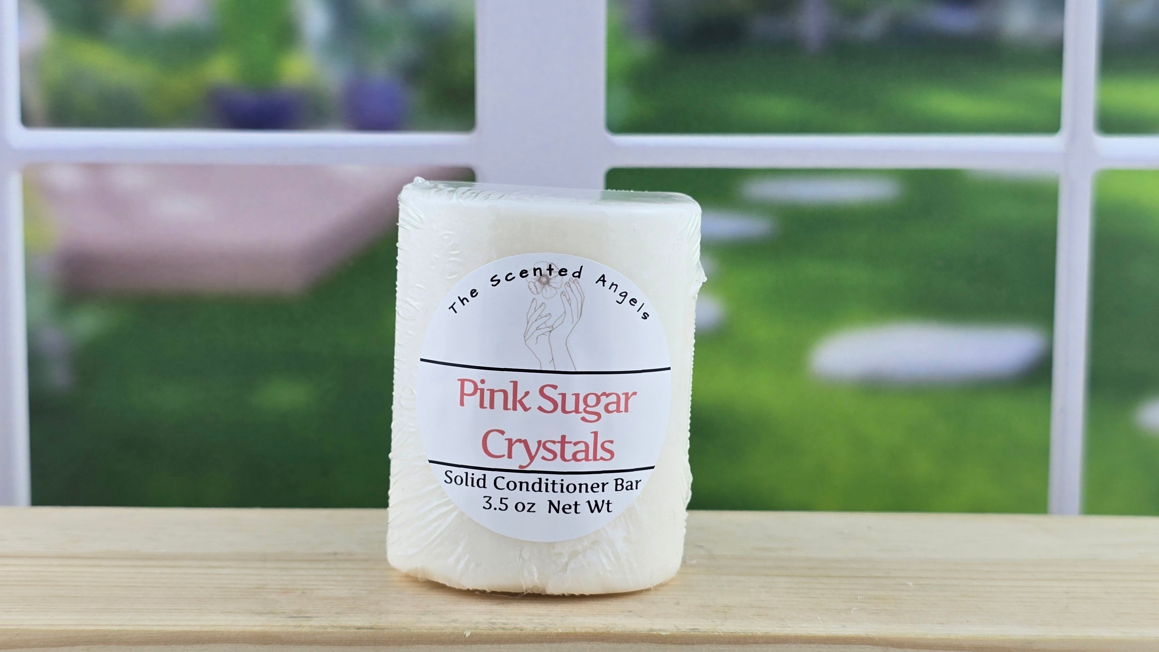 Handmade Pink Sugar Crystals Conditioning Shampoo + Conditioner Bars