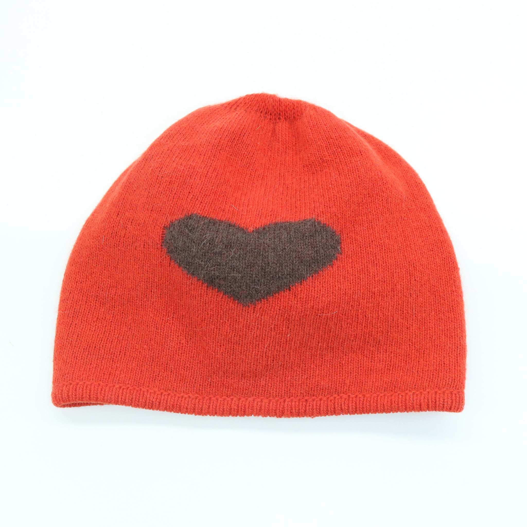 Coloblock Wool Blend Hat with Heart – Many Colors Available