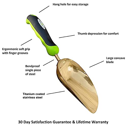 Titanium Garden Scoop Trowel