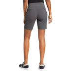 New Eddie Bauer Womens Size 16 Dark Gray High Rise Fitted Horizon Bermuda Shorts