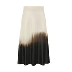 Maia Silk Midi Skirt in Dark Matter-1