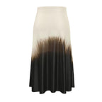 Maia Silk Midi Skirt in Dark Matter-3